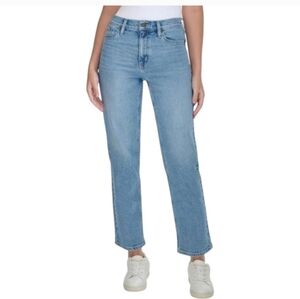 NWOT Calvin Klein Women High Rise Straight Leg Jean Light Blue 10